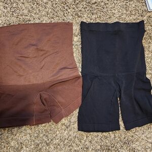 Shapermint Shapewear, M, M/L, Shorts, Brown And Black